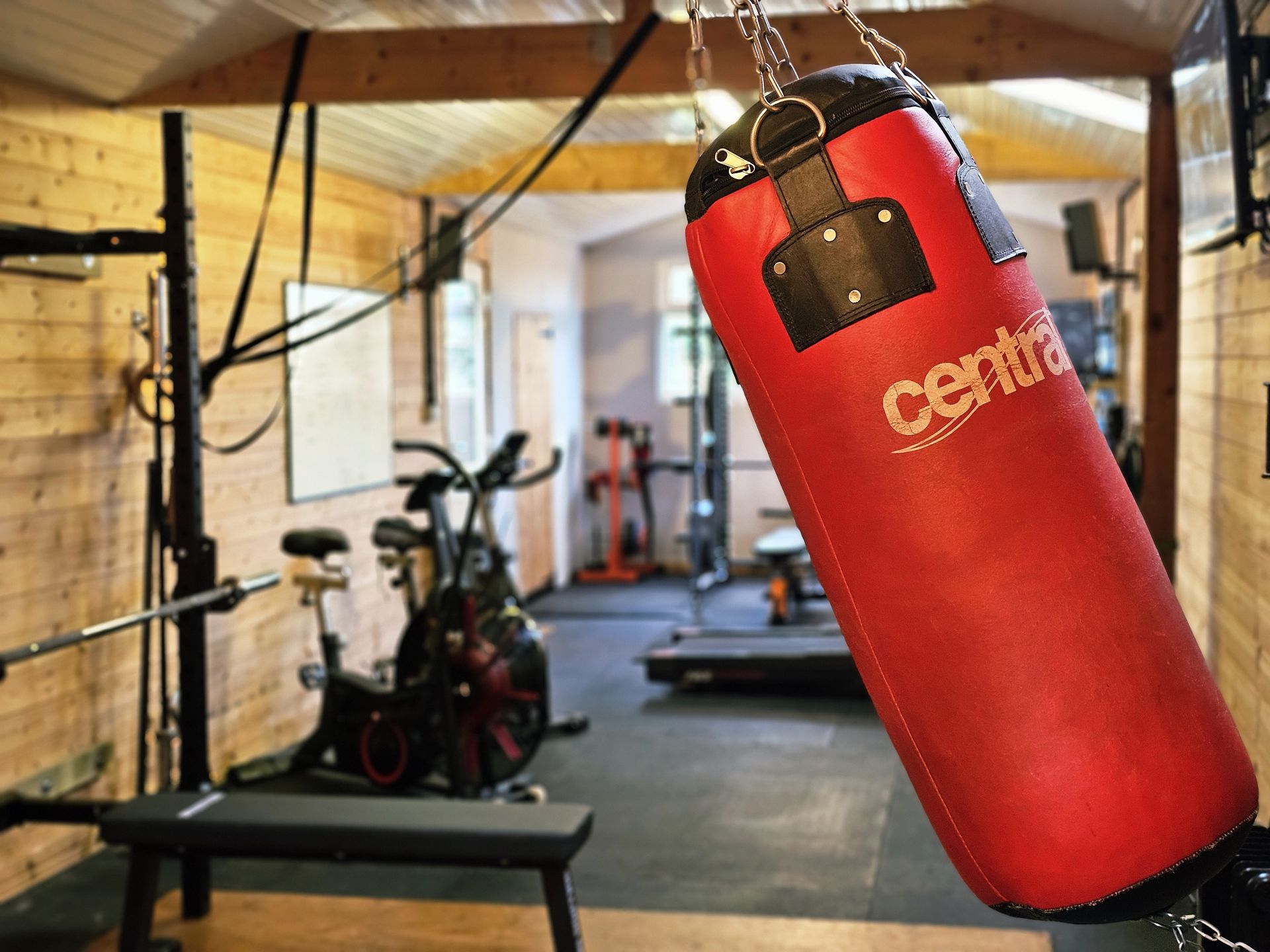 Punch bag in the Optimal studio